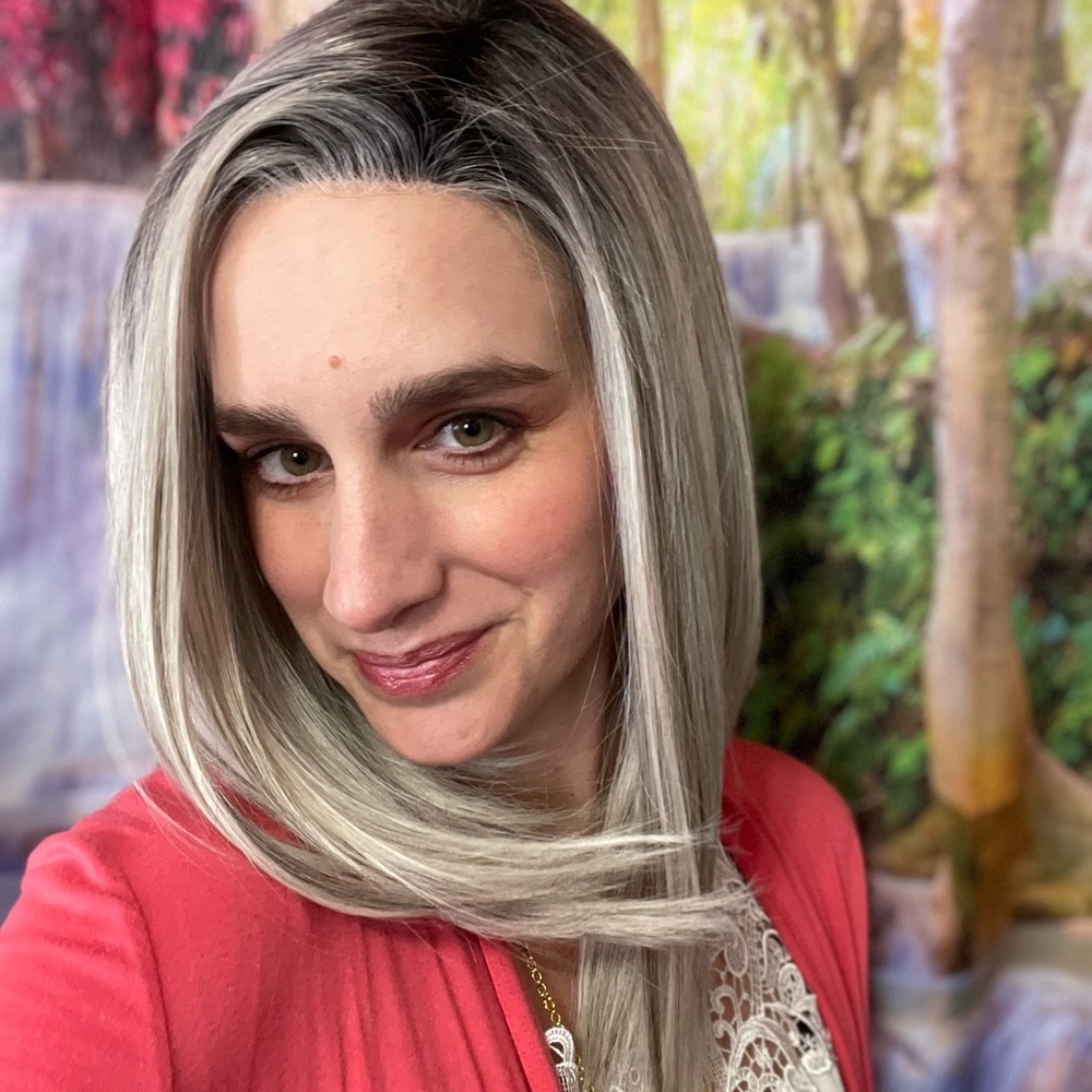 🦋WFEW, Gemini, Salt & Pepper Wig by Heather Dye, lace front wig - Picture 4 of 13